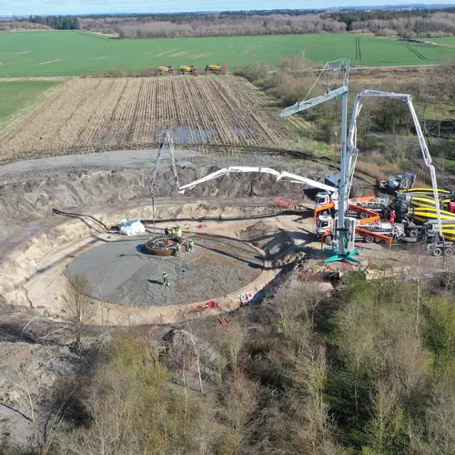 Drone Støbning Fundament Niels Mejlholm