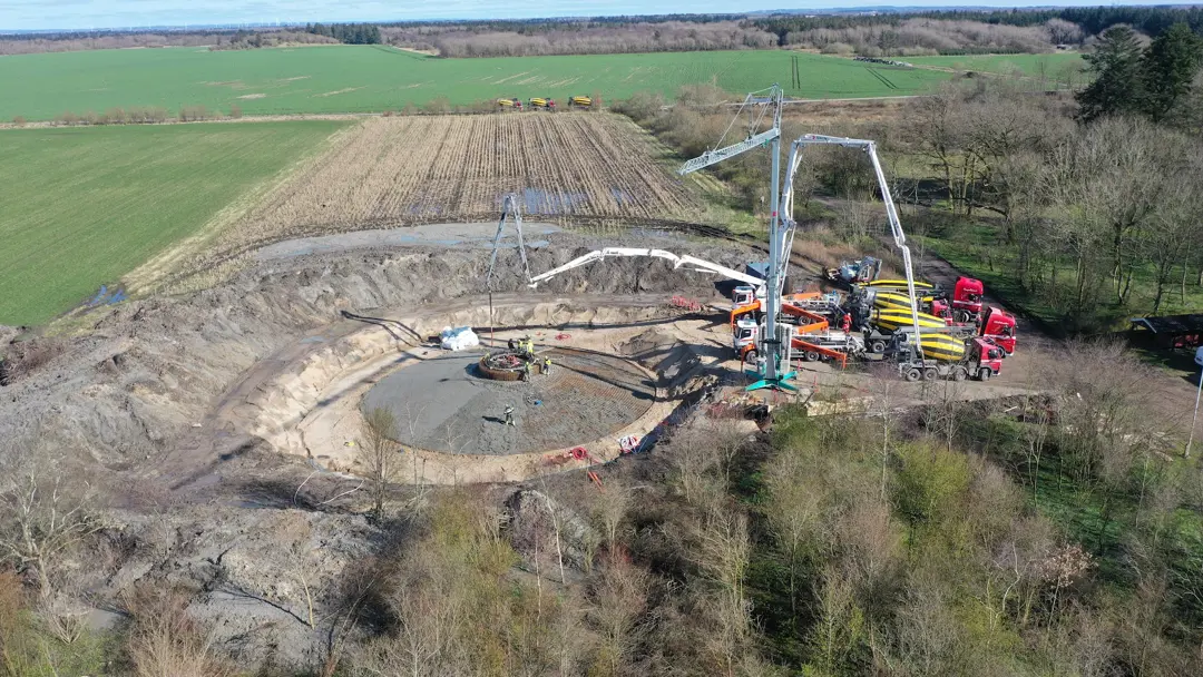 Drone Støbning Fundament Niels Mejlholm